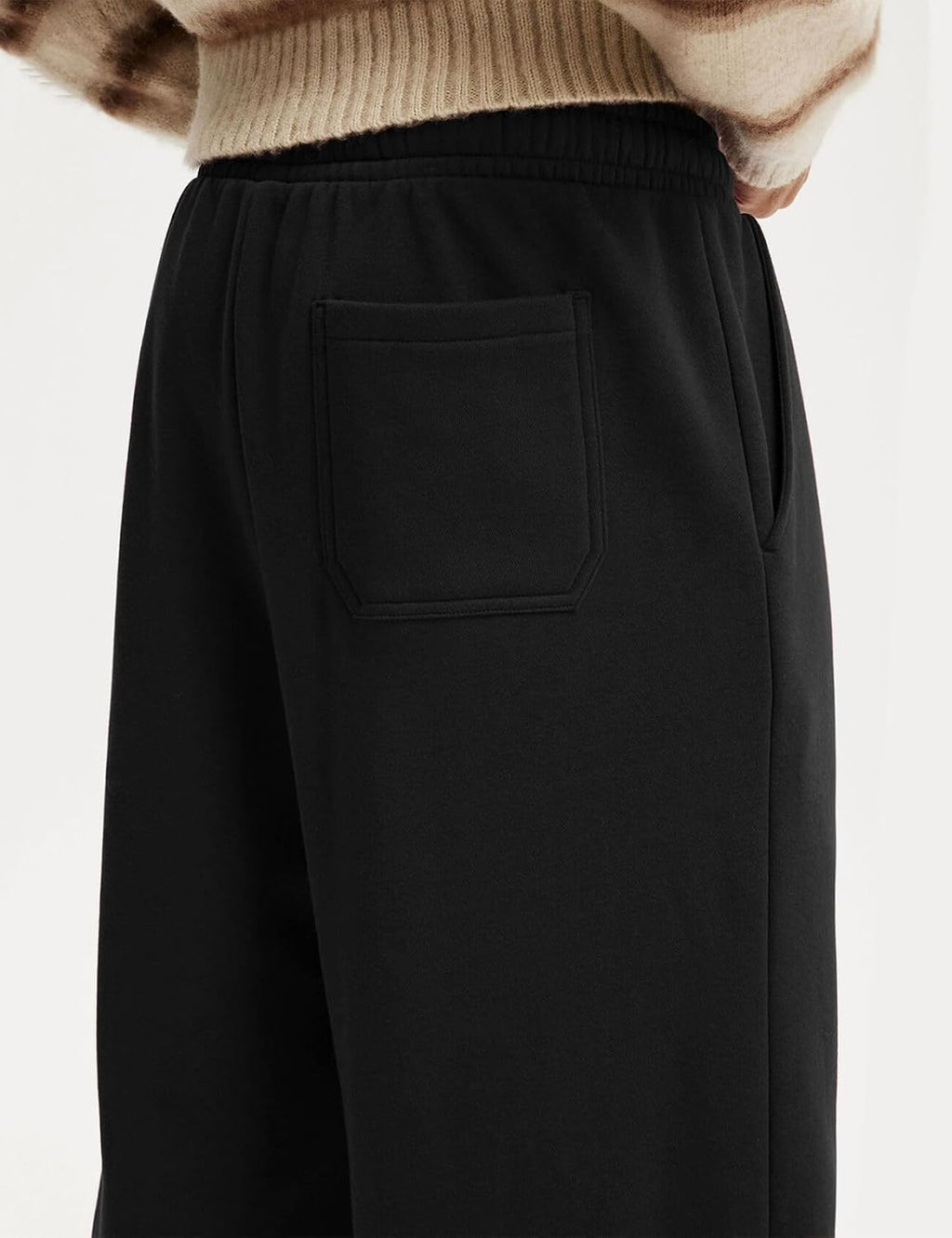 Men'S Baggy Sweatpants Cotton Fleece Wide Leg Sweat Pants