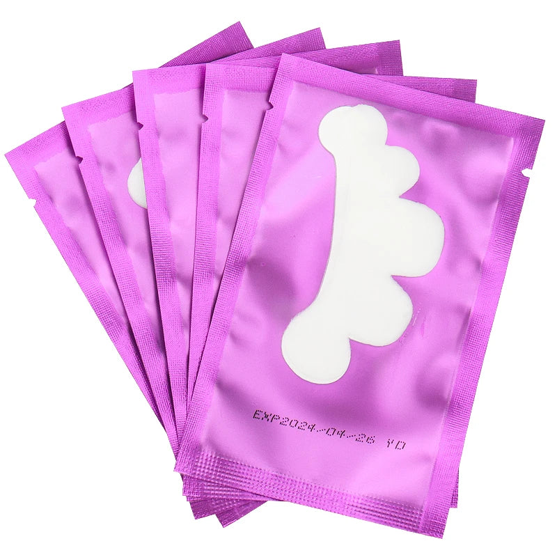 50 Pairs Cloud Shape Hydrogel Eye Patch under Eye Pad Gel Paper Stickers Eyelash Extension Supplies Protection Eye Makeup Tool