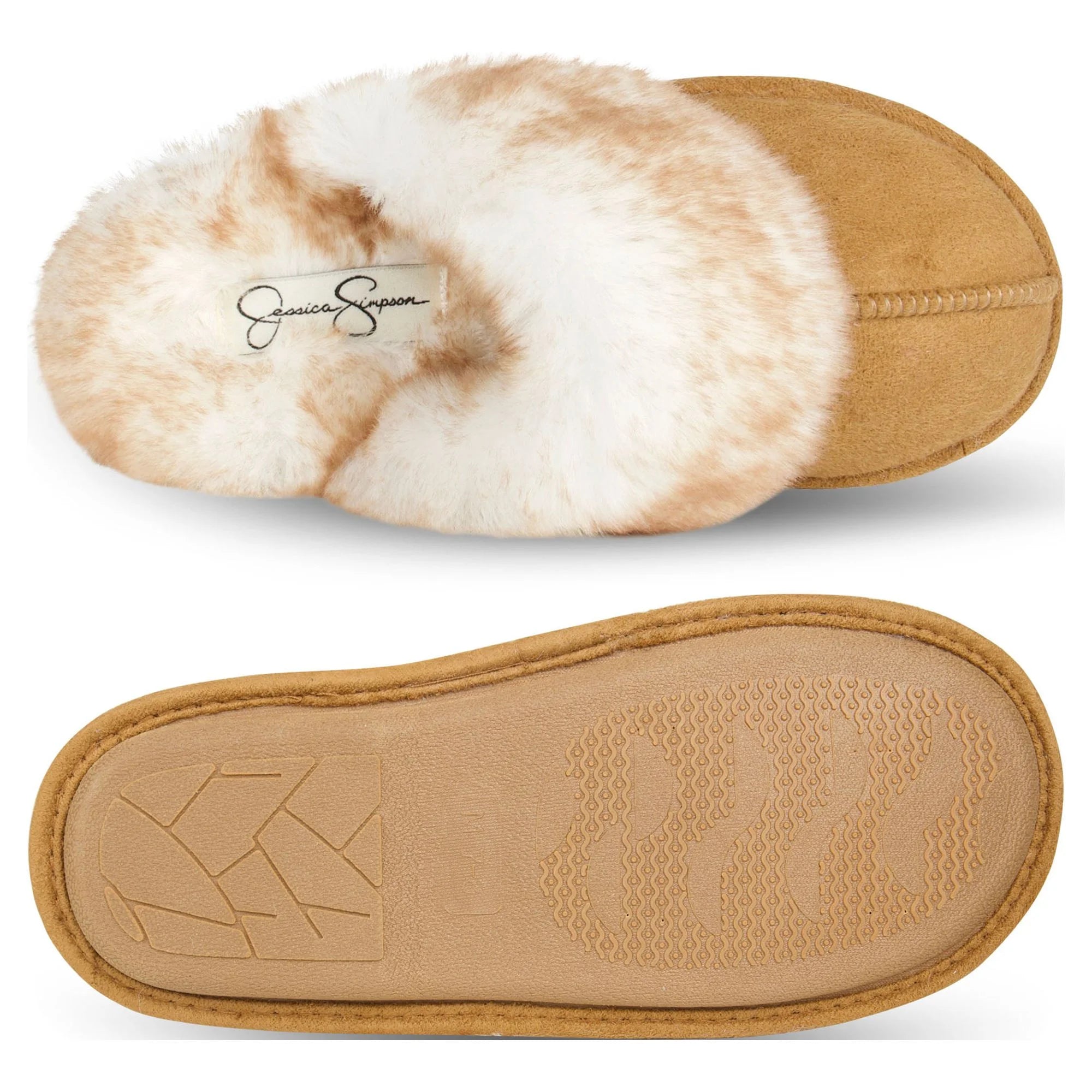 Comfy Faux Fur Womens House Slipper Scuff Memory Foam Slip on Anti-Skid Sole