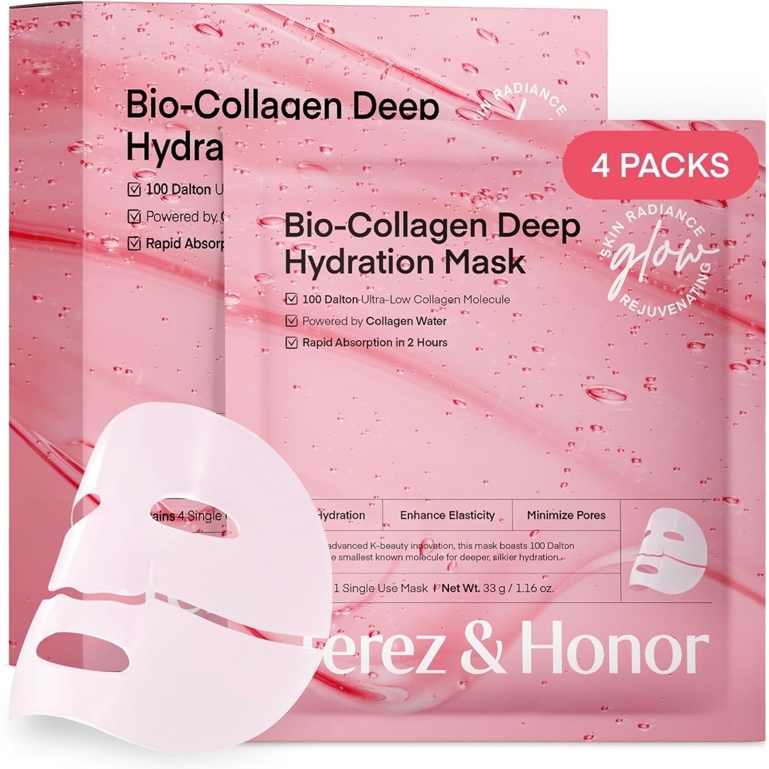 Korean Overnight Collagen Face Mask – Deep Moisturizing & Firming Sleeping Mask for Radiant Glass Glow Skin – Ultra-Fine Bio Collagen Formula, Gentle for Sensitive Skin