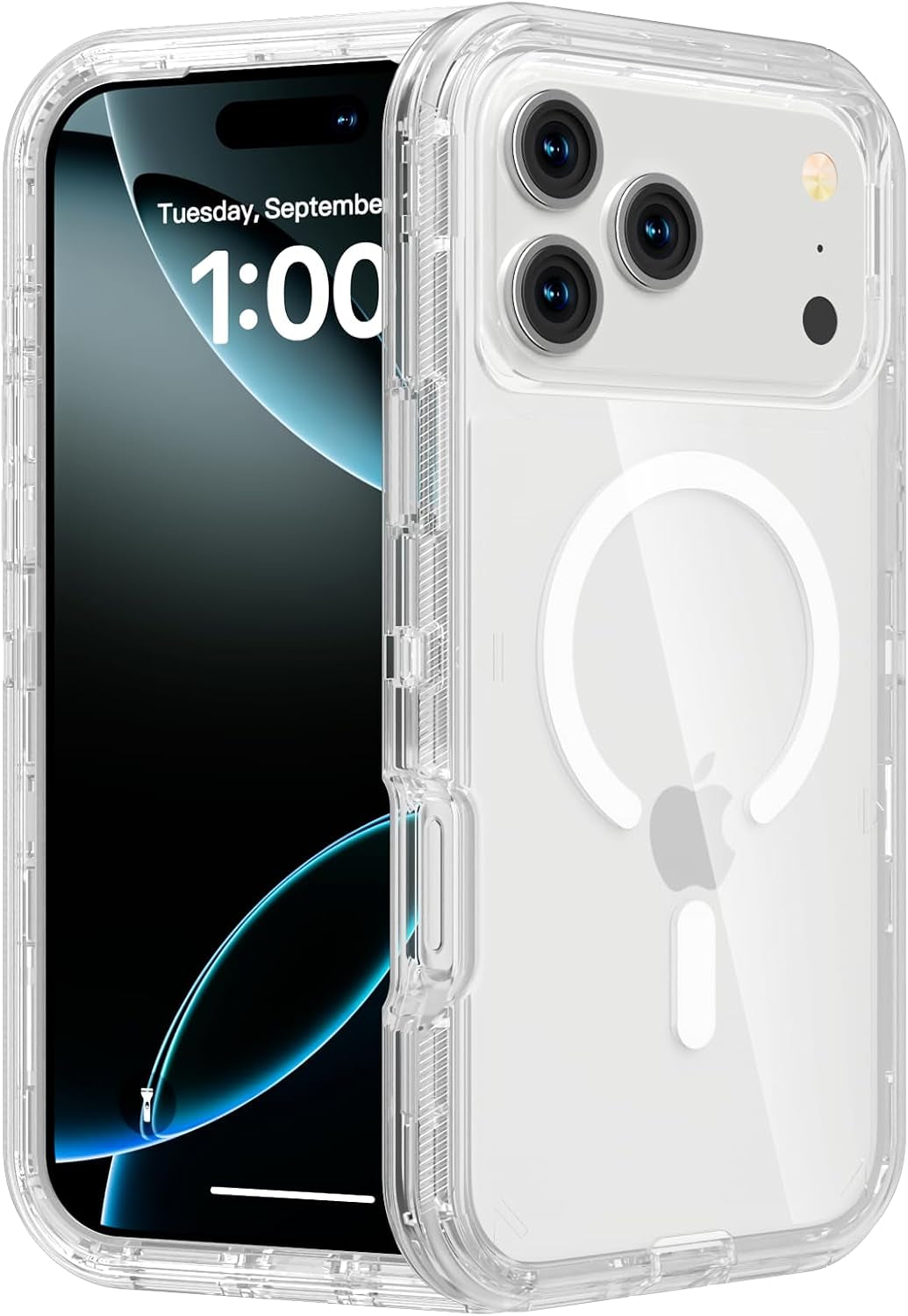 Magnetic for Iphone 17 Pro Max Case, Heavy Duty Phone Cases,Clear