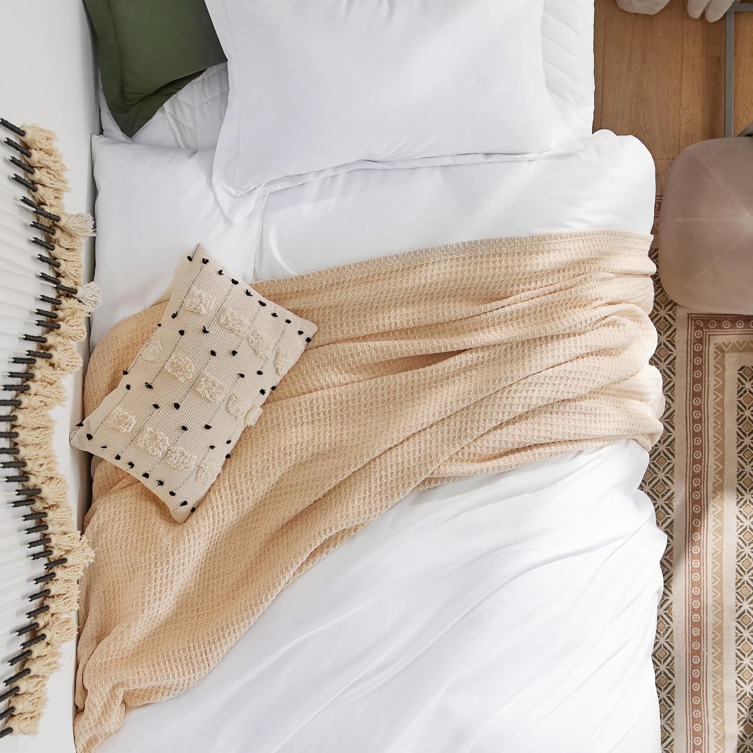 Prewashed Twin/Twin XL Duvet Cover, Cotton-Like Bedding Set, White