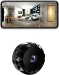 Dome Camera Pet Cam 1080P HD Wifi Wireless Indoor Home Security Surveillance Camera Mini Nanny Cam with App Control Motion Detection (Black)
