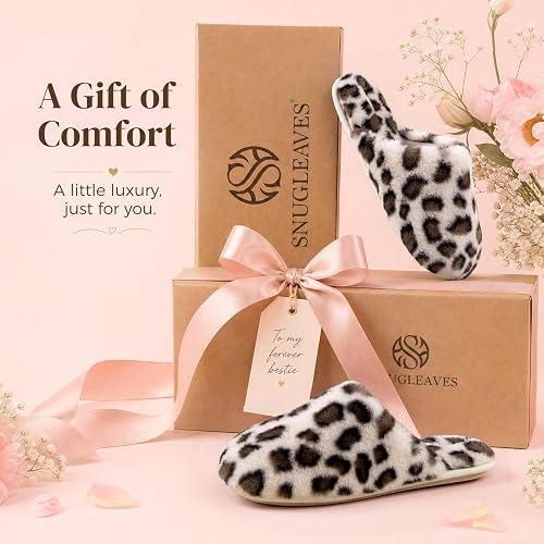 Women Soft Comfy Fuzzy Scuff Slippers