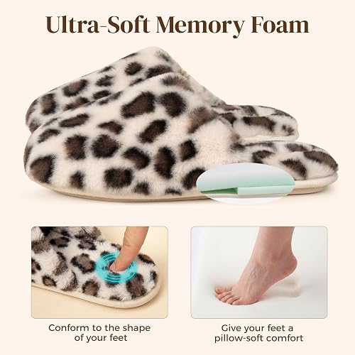 Women Soft Comfy Fuzzy Scuff Slippers