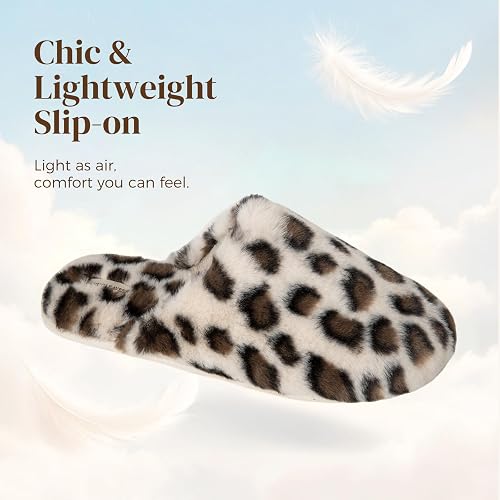Women Soft Comfy Fuzzy Scuff Slippers