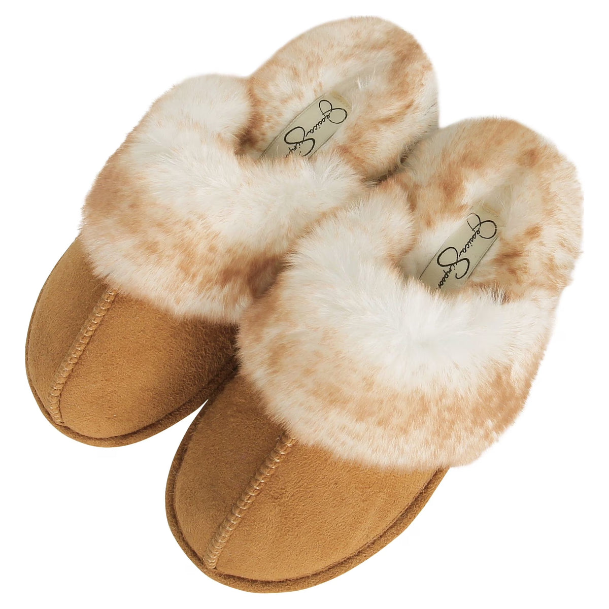 Comfy Faux Fur Womens House Slipper Scuff Memory Foam Slip on Anti-Skid Sole