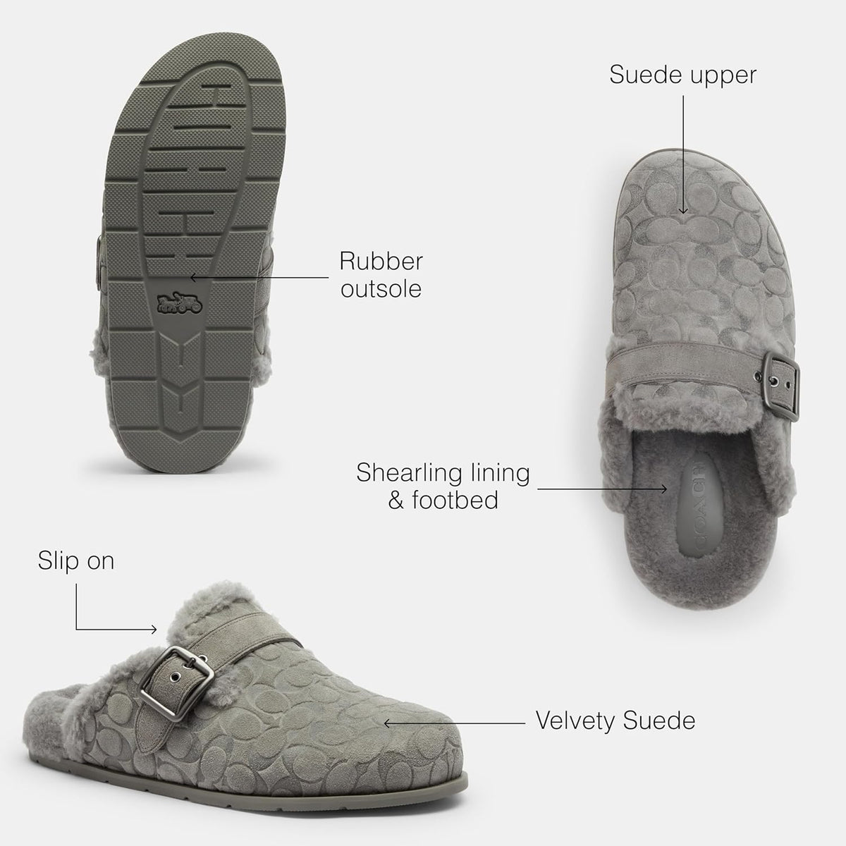 Coach Buckle Clog