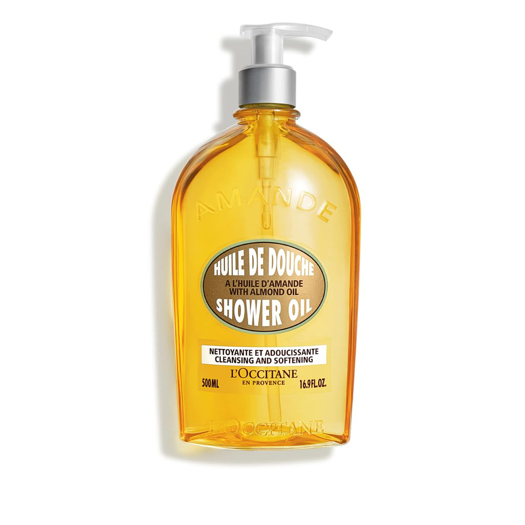 L'OCCITANE Almond Shower Oil, Cleansing Body Wash & Shaving Base, Vegan