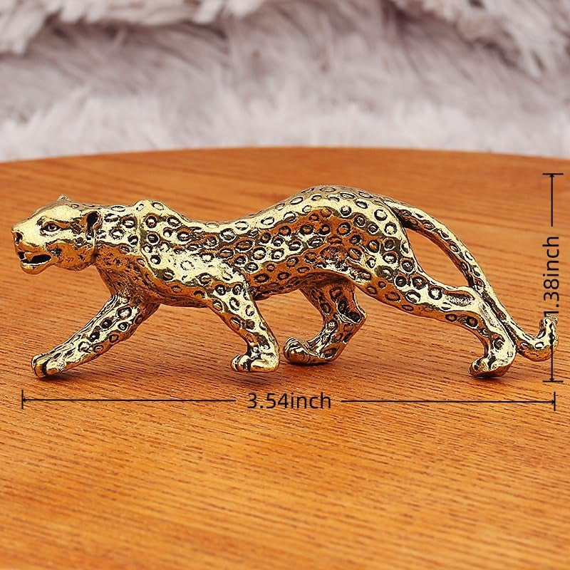 Leopard Statue - Elegant Leopard Figurine Stylish Desktop Ornament, Tabletop Decoration