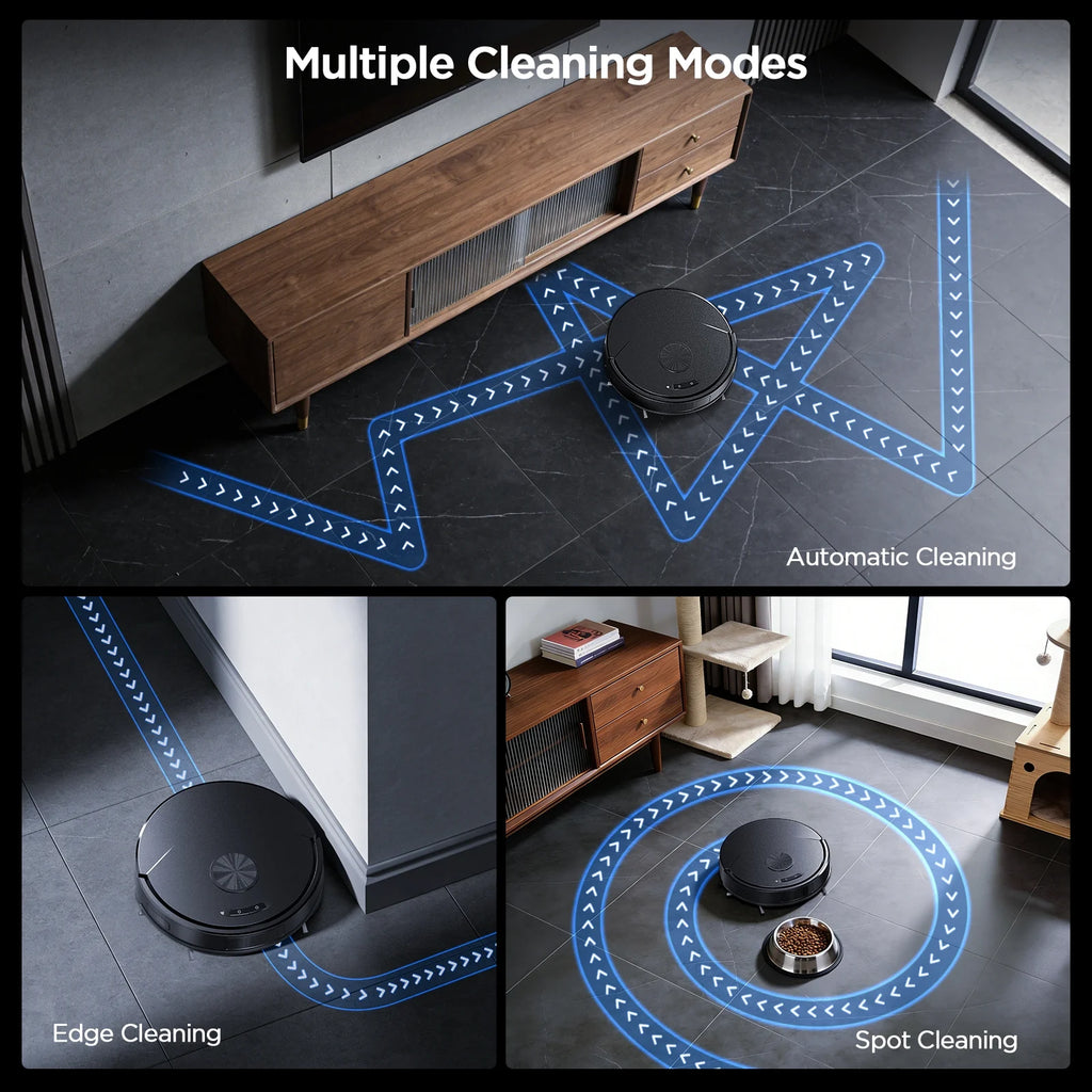 Robot Vacuum Cleaner, 2 in 1 Mop Combo for Pet Hair, Hard Floor
