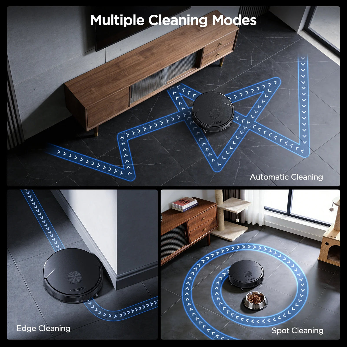 Robot Vacuum Cleaner, 2 in 1 Mop Combo for Pet Hair, Hard Floor