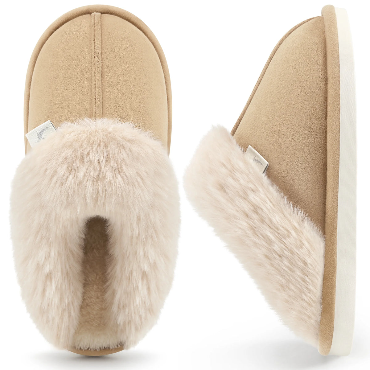 Womens Slipper with Memory Foam Fluffy Soft Warm Slip on House Shoes