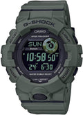 Men'S Casio Digital Power Trainer Connected Green Resin Watch GBD800UC-3