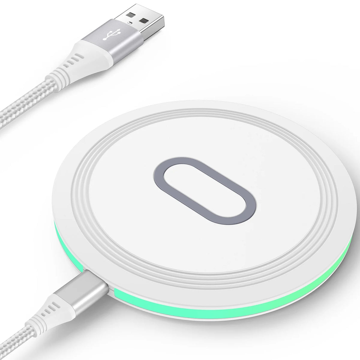 Fast Magnetic Wireless Charger, 15W Wireless Charging Pad for Mag-Safe Charger Stand Wireless Charging Pad for Samsung Iphone 15/15 Pro/15 Plus/14 Pro/14 Plus/14 Pro Max/ 13/13 Pro,White