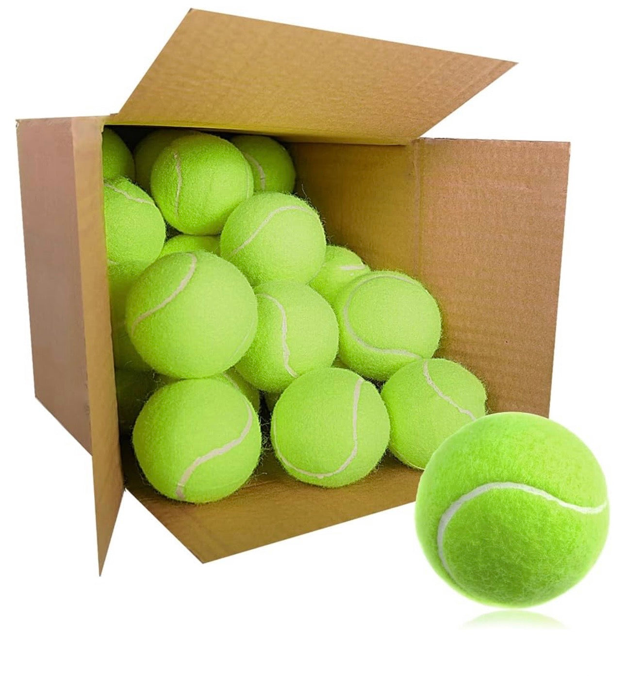 40 Pack Dog Tennis Balls Bulk Interactive Fetch Toys 2.5 Inch