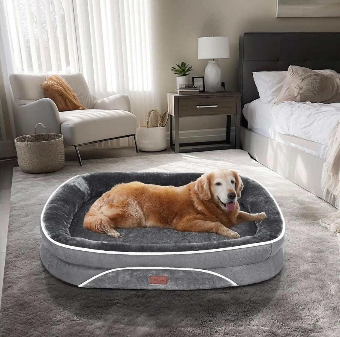 35In Luxury Sofa-Style Pet Orthopedic Bed