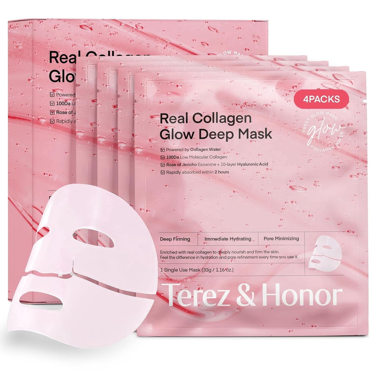 Korean Overnight Collagen Face Mask – Deep Moisturizing & Firming Sleeping Mask for Radiant Glass Glow Skin – Ultra-Fine Bio Collagen Formula, Gentle for Sensitive Skin