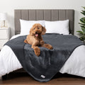 Waterproof Dog Blanket Puppy Cat Couch Bed Cover Queen, 90X90 Grey