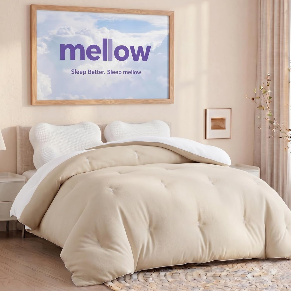 Marsh Comforter, Oeko-Tex Fabric (Sand, Full/Queen)