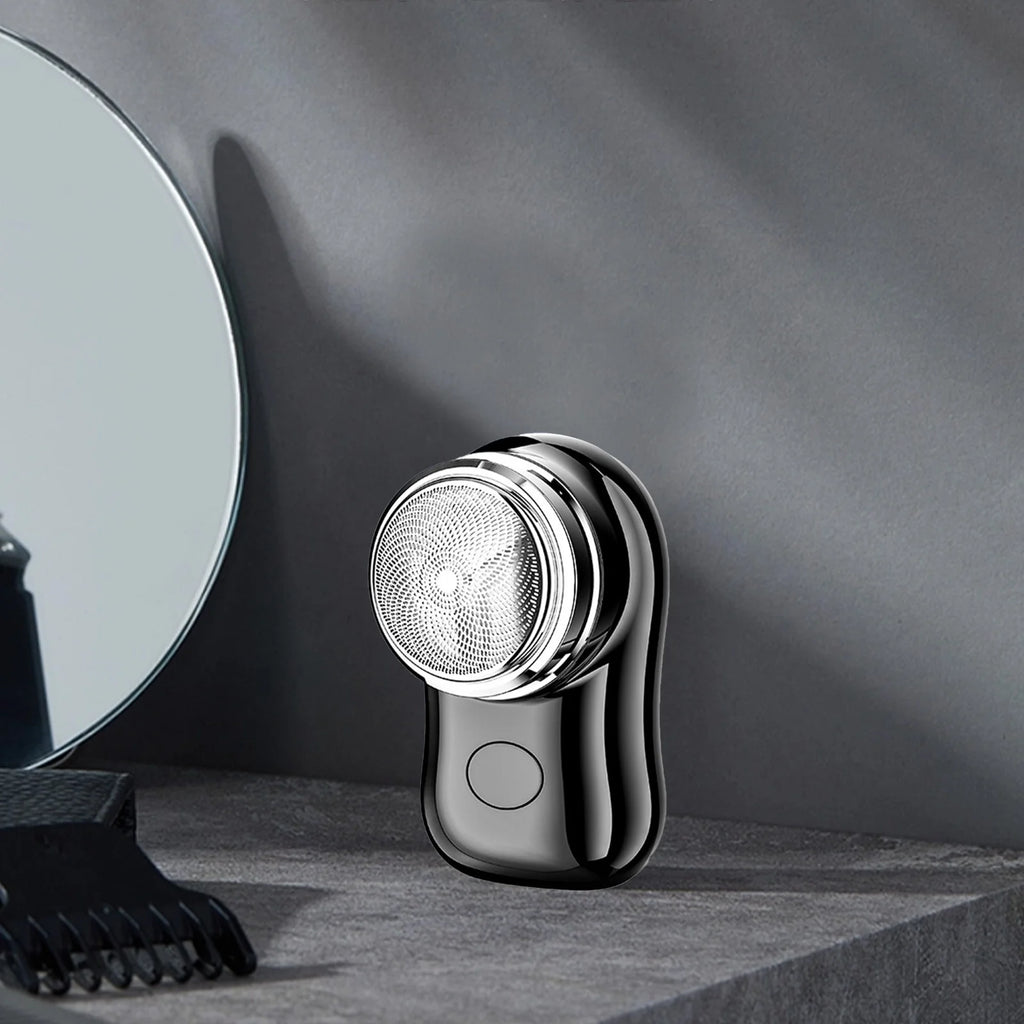 Electric Razor for Men, 2024 Mini Portable Electric Shaver Wet and Dry Mens Razor USB Rechargeable, One-Button Use for Home, Car, Travel, Father' Day Gift