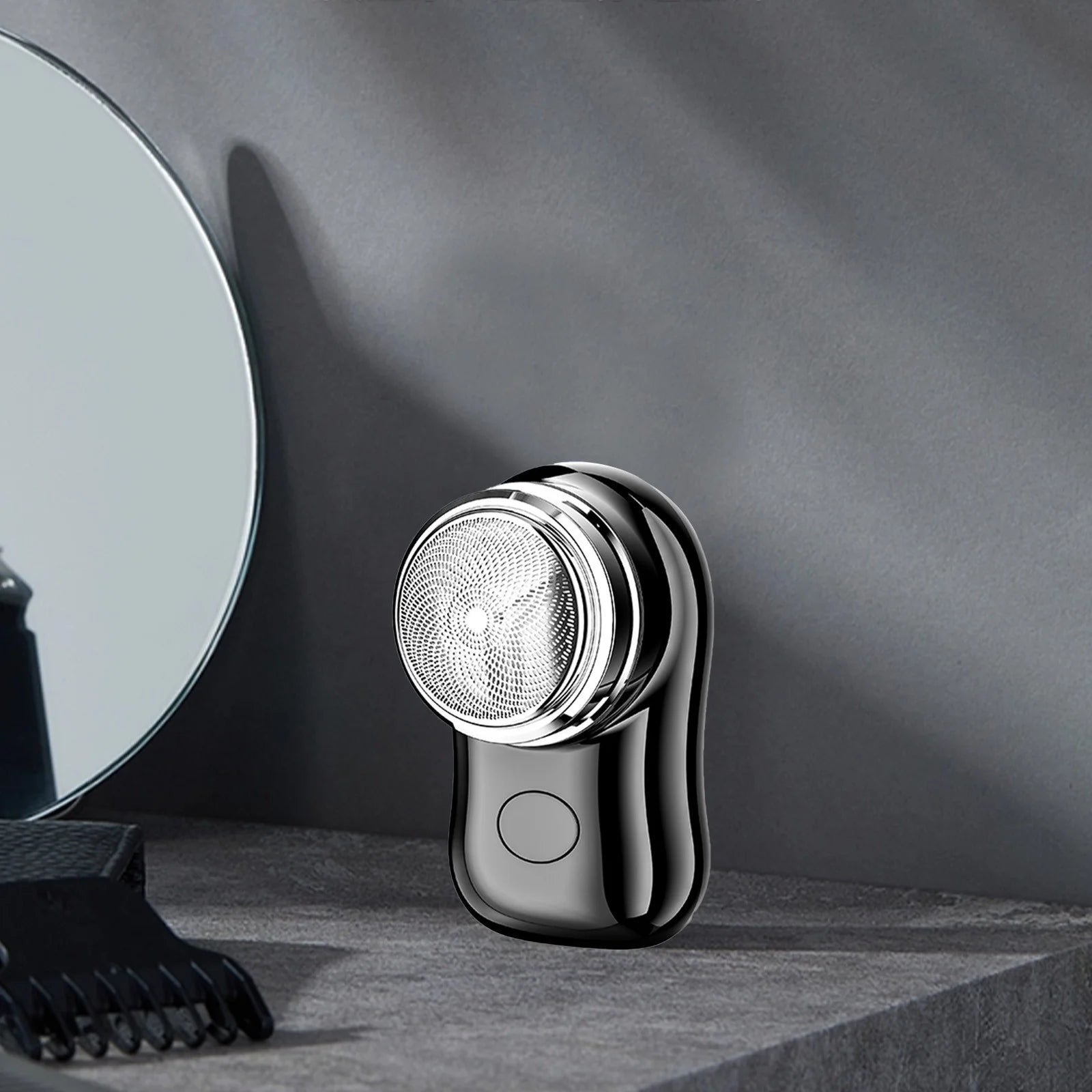 Electric Razor for Men, 2024 Mini Portable Electric Shaver Wet and Dry Mens Razor USB Rechargeable, One-Button Use for Home, Car, Travel, Father' Day Gift