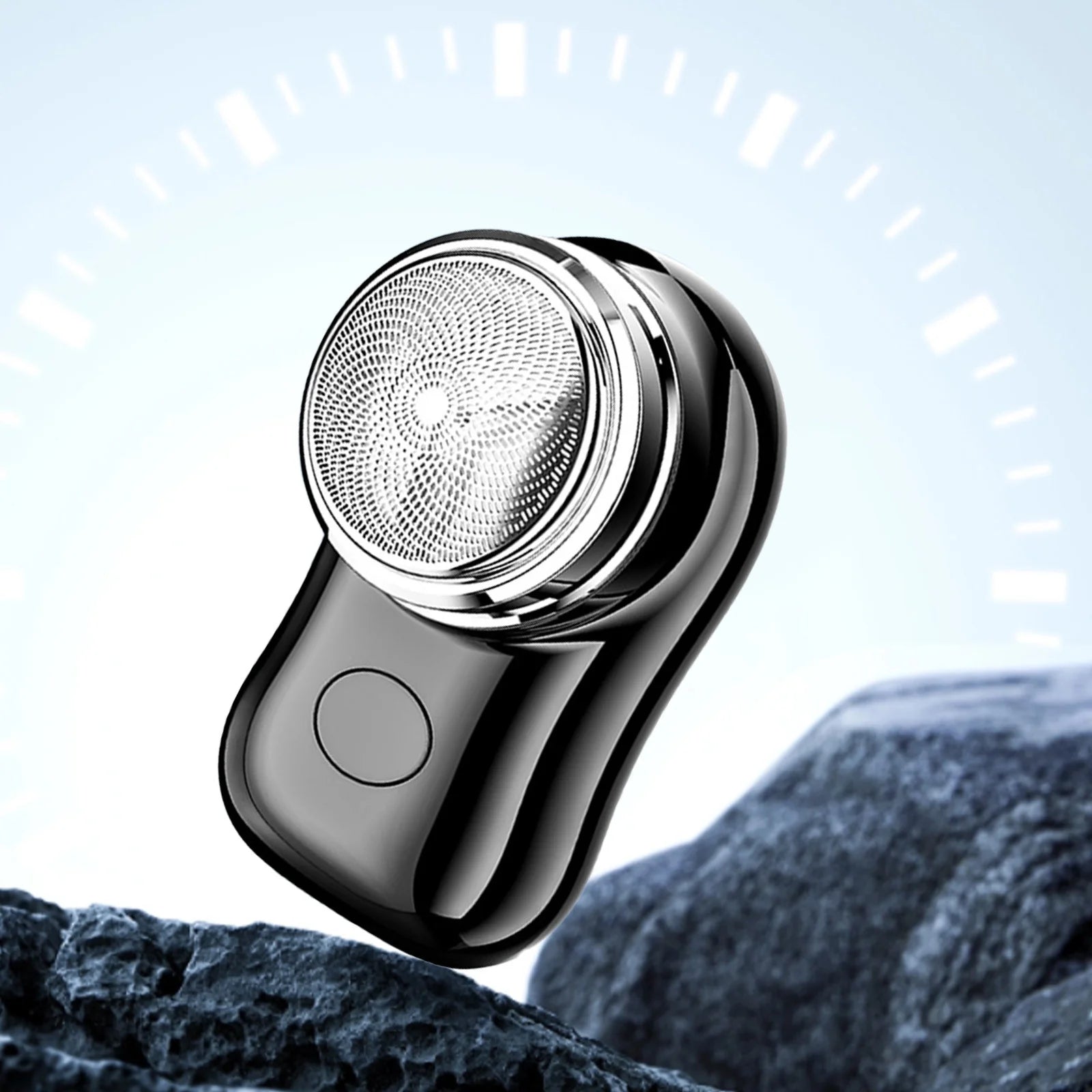 Electric Razor for Men, 2024 Mini Portable Electric Shaver Wet and Dry Mens Razor USB Rechargeable, One-Button Use for Home, Car, Travel, Father' Day Gift