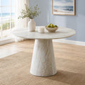45" round Dining Table, round Pedestal Dining Table for 4