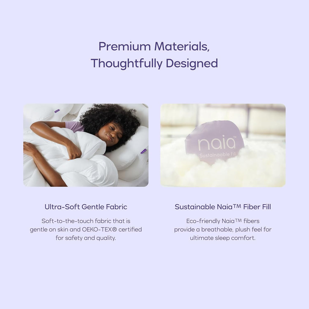 Marsh Comforter Twin/Twin XL - Extra Fluffy Double-Stuffed down Alternative Duvet Insert, All-Season Temperature-Balancing, Oeko-Tex Class I Fabric, Box-Stitch, Machine Washable