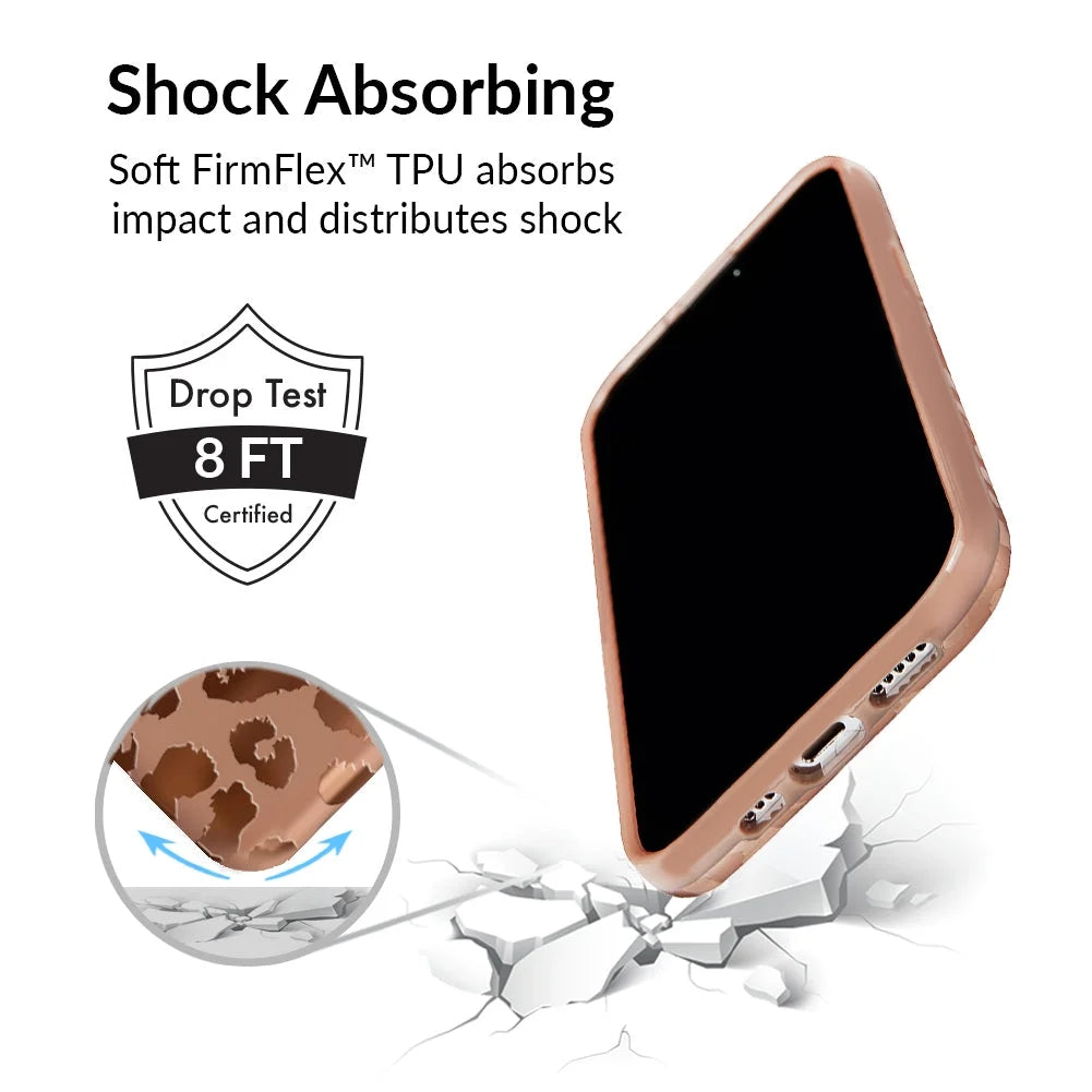 for Iphone 13 Mini Case Compatible with Magsafe - Cute Protective Phone Cases for Women - Bronze Chrome Leopard