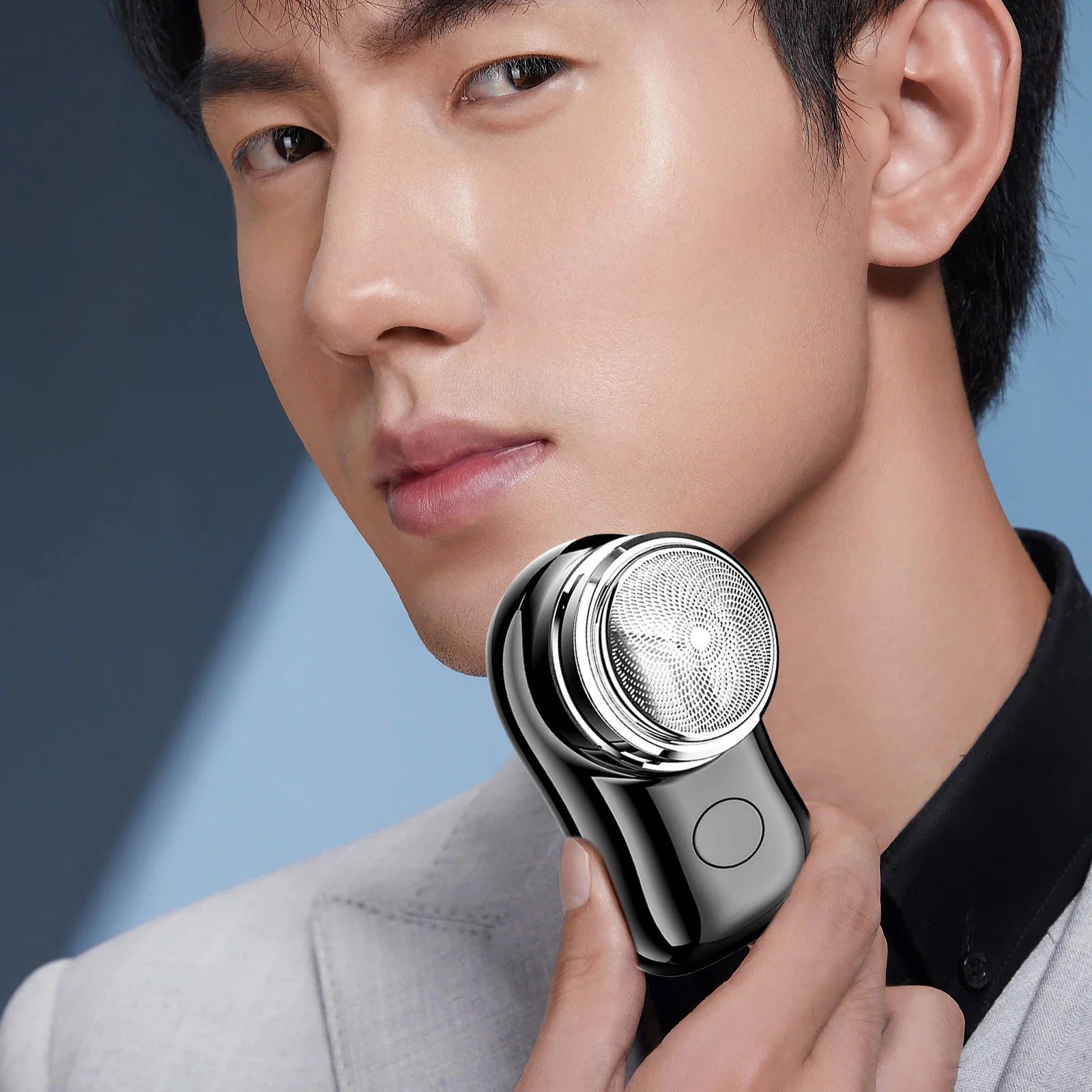 Electric Razor for Men, 2024 Mini Portable Electric Shaver Wet and Dry Mens Razor USB Rechargeable, One-Button Use for Home, Car, Travel, Father' Day Gift