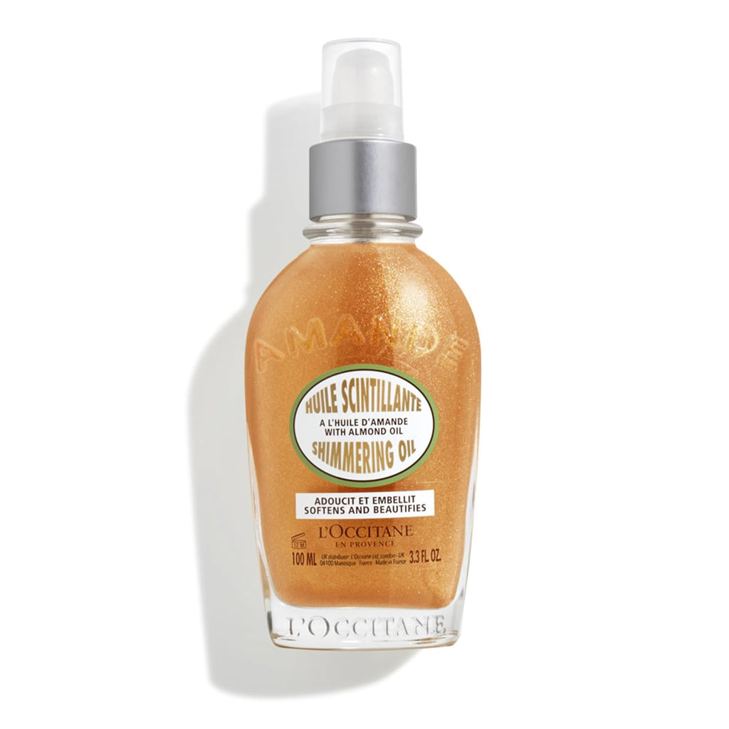 L'OCCITANE Almond Body Oil, Fast-Absorbing, Lightweight, Non-Greasy, Vegan