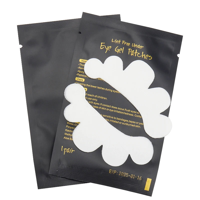 50 Pairs Cloud Shape Hydrogel Eye Patch under Eye Pad Gel Paper Stickers Eyelash Extension Supplies Protection Eye Makeup Tool