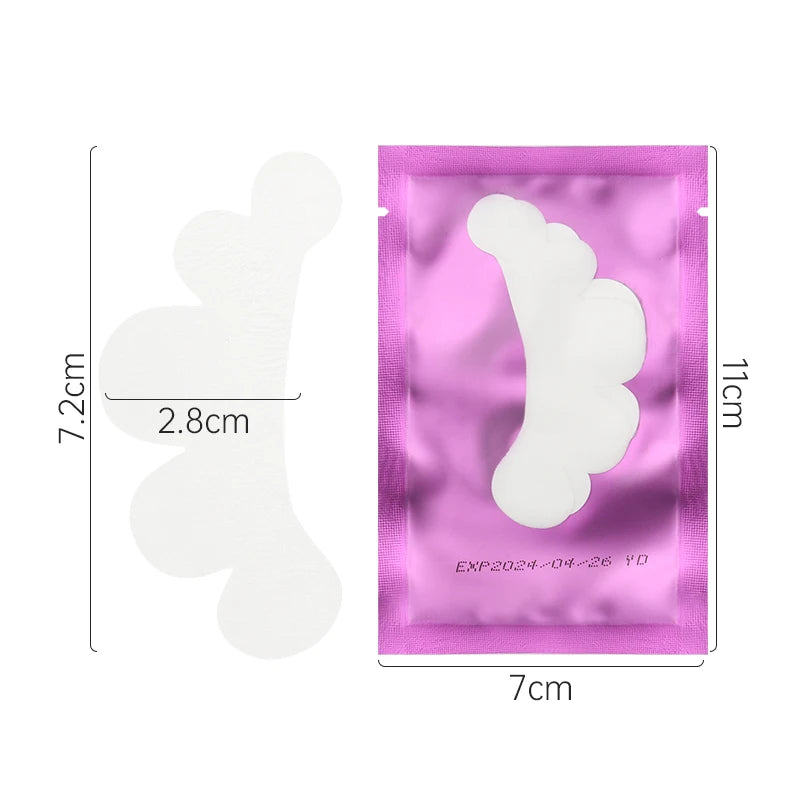 50 Pairs Cloud Shape Hydrogel Eye Patch under Eye Pad Gel Paper Stickers Eyelash Extension Supplies Protection Eye Makeup Tool
