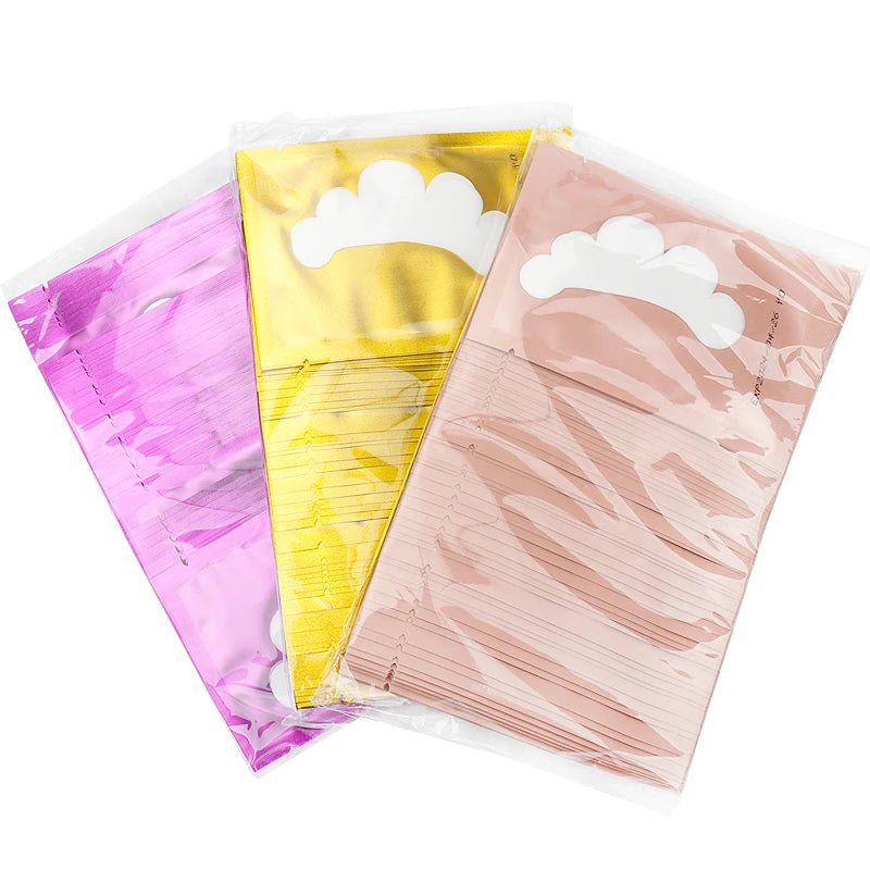 50 Pairs Cloud Shape Hydrogel Eye Patch under Eye Pad Gel Paper Stickers Eyelash Extension Supplies Protection Eye Makeup Tool