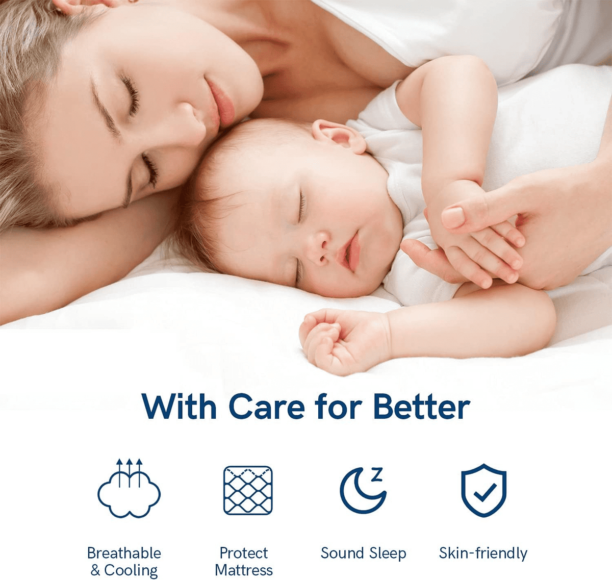 100% 400TC Mattress Topper Queen for Back Pain Relief,900Gsm Pillow Top Mattress Pad, Mattress Cover with 8-21" Deep Pocket, Cooling for Hot Sleepers Noiseless OEKO-TEX Certified (White,Queen)