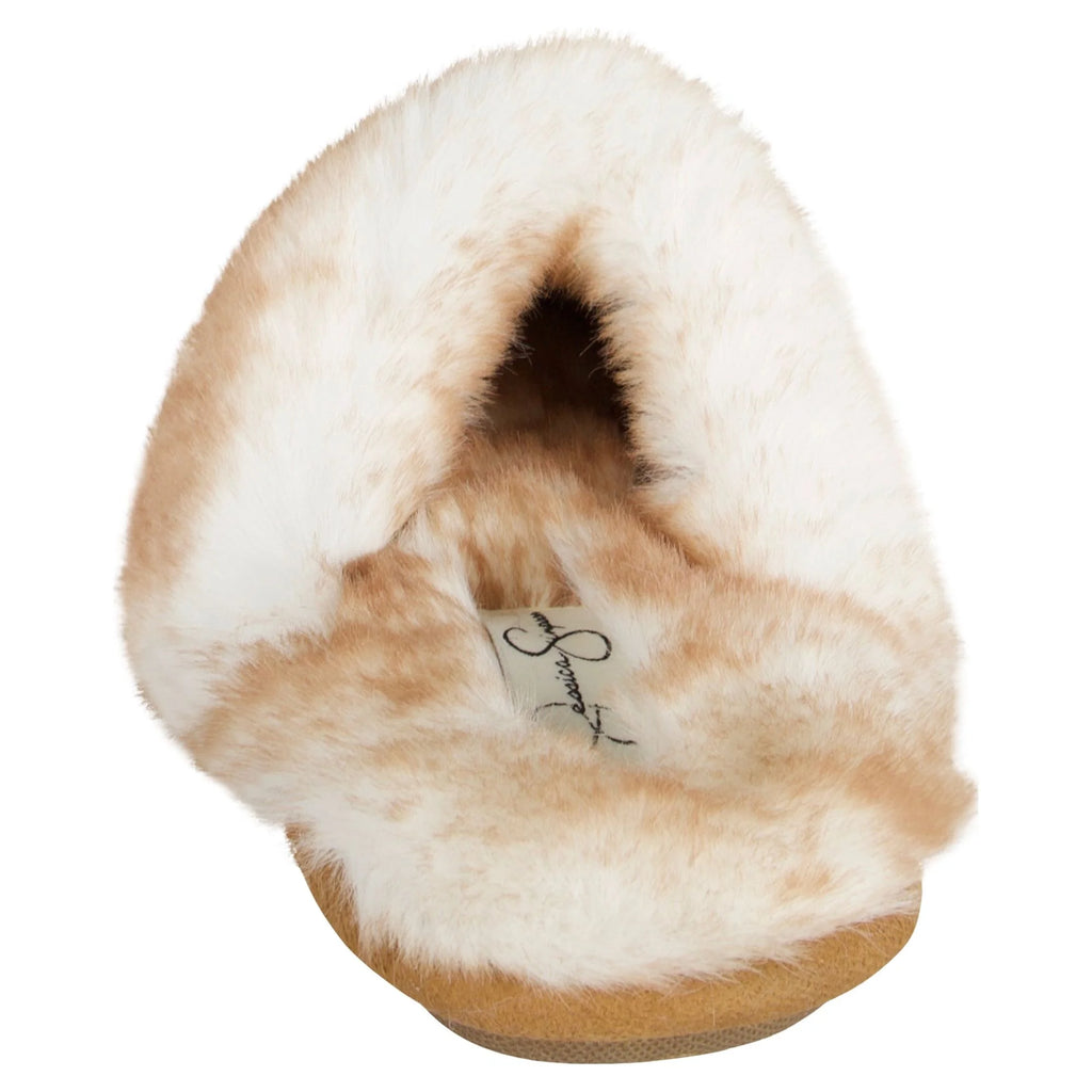 Comfy Faux Fur Womens House Slipper Scuff Memory Foam Slip on Anti-Skid Sole