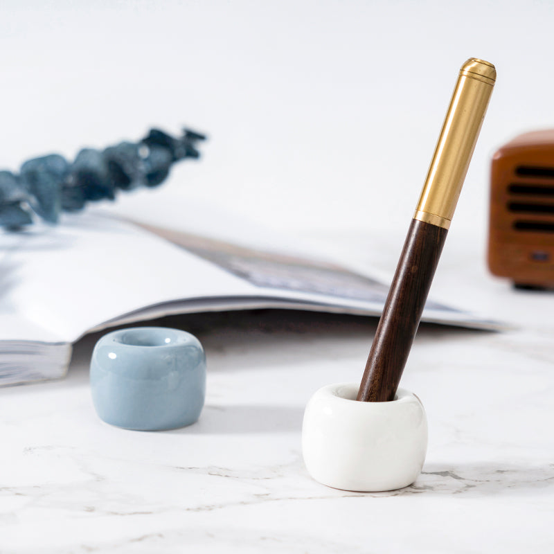 Toothbrush Holder Bathroom Sink Toothbrush Storage Base Ceramic Toothbrush Desktop Rack